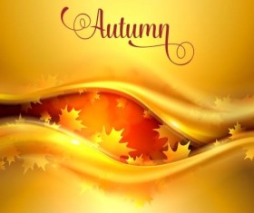 Abstract autumn background shiny vector 04