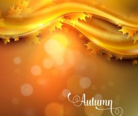 Abstract autumn background shiny vector 05