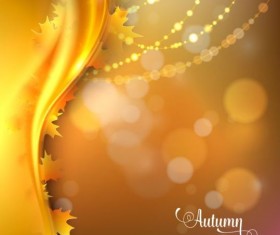 Abstract autumn background shiny vector 06