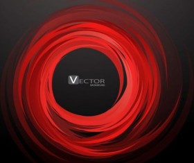 Abstract swirl red background vector