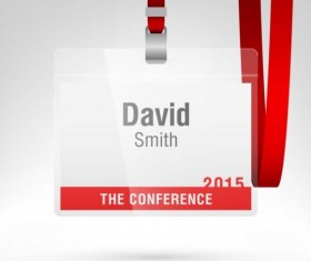 Access pass template vector material 01