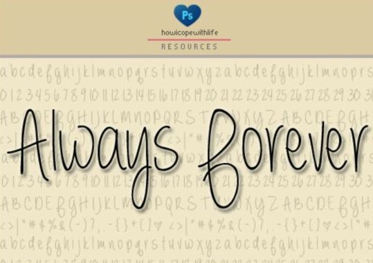 Always Forever Font Free Download