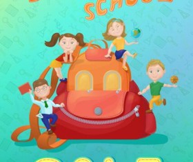 Back to school and sale background vector design 01