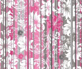 Beautiful flower curtain effect background vector