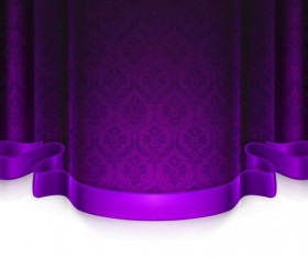 Beautiful purple curtain vector