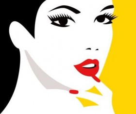 Beauty background with fashion style vector 01