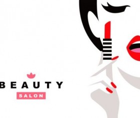 Beauty background with fashion style vector 02