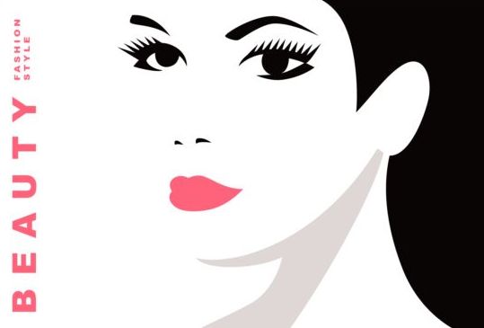 Beauty background with fashion style vector 03