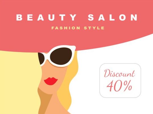 Beauty background with fashion style vector 08