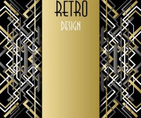 Black and white retro luxury background vector 03