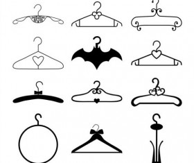 Black hanger vector material 02