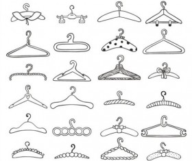 Black hanger vector material 04