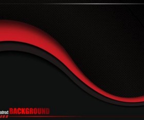 Black metal with red wave background vectors 02