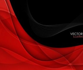 Black with red lines background vector