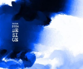 Blue ink paint background art vector 01