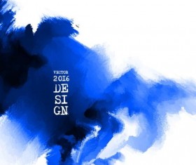 Blue ink paint background art vector 02