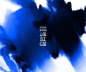 Blue ink paint background art vector 03