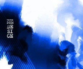 Blue ink paint background art vector 08