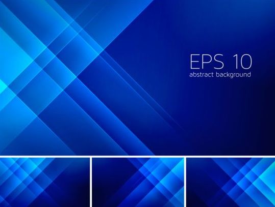 Blue stripes abstract background vector