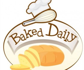 Bread vintage label vector 01