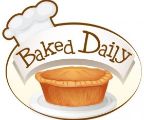 Bread vintage label vector 02