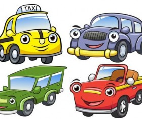 Cartoon car taxi vector