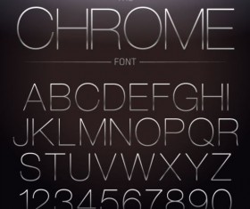 Chrome numbers with alphabet vectors
