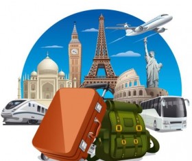 City journey concept vector material 03