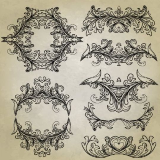Classical ornaments with frame vectors