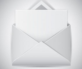 Clear e-mail icon vector