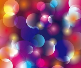 Colored circle with blurred background vector 01
