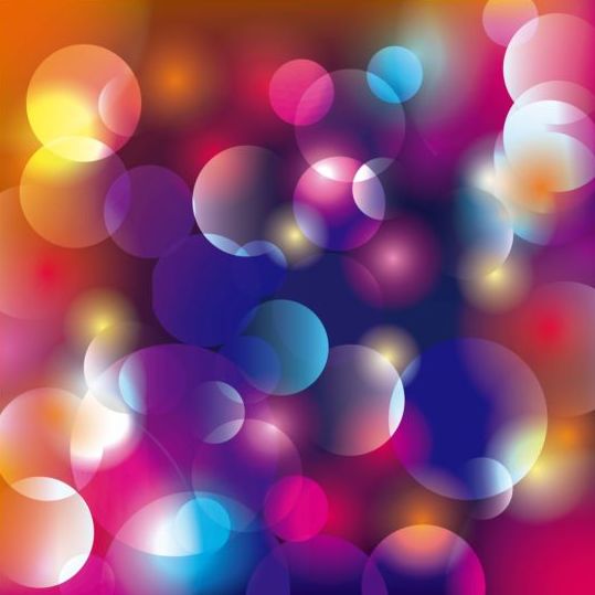 Colored circle with blurred background vector 01