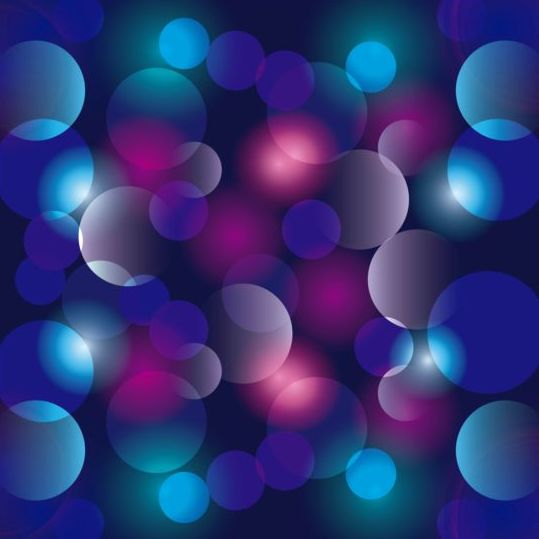 Colored circle with blurred background vector 02
