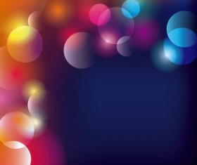 Colored circle with blurred background vector 03