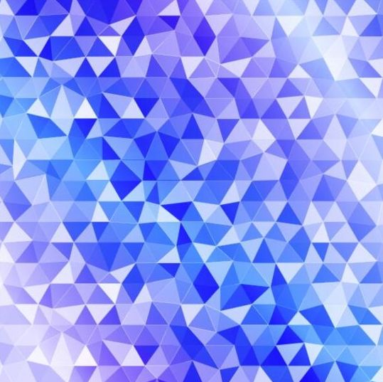Colored polygon with blurred background vector 07