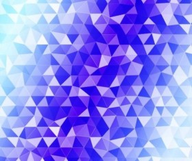 Colored polygon with blurred background vector 10