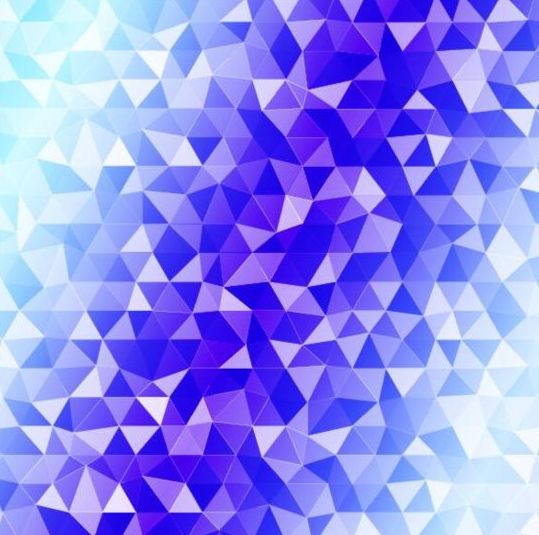 Colored polygon with blurred background vector 10