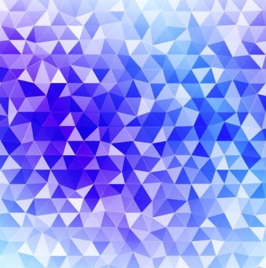 Colored polygon with blurred background vector 16