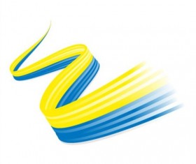 Colored ribbon abstract background vector 03