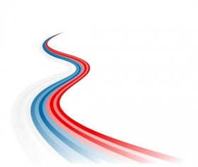 Colored ribbon abstract background vector 04