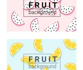 Colorful background with fruits vector 01