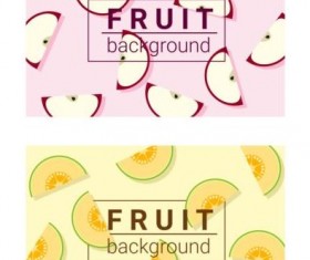 Colorful background with fruits vector 03