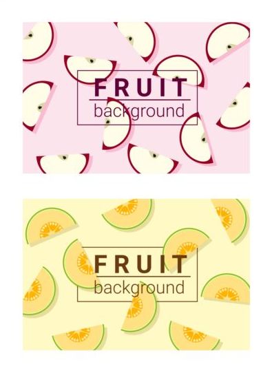 Colorful background with fruits vector 03