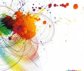 Colorful grunge background vectors 01