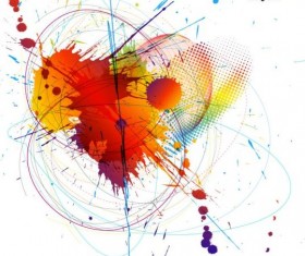 Colorful grunge background vectors 02