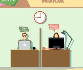 Company work roles design vector 02