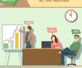 Company work roles design vector 03