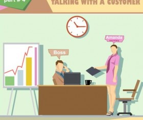 Company work roles design vector 04