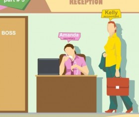 Company work roles design vector 05