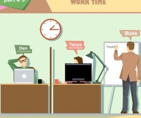 Company work roles design vector 09